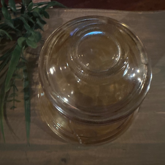 Vintage Liberty Bell Bicentennial Glass Cookie Jar Carnival Glass 8" Tall - Picture 2 of 6